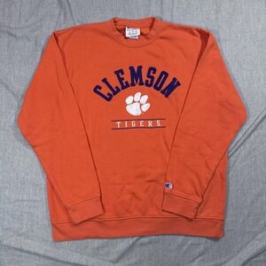 Clemson‎ Tigers Sweatshirt Mens Large NCAA Football Crewneck Pullover Champion